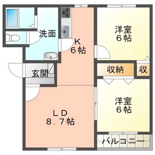 クイーンさくら【3階】の間取り