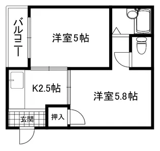 スターハイツ【1階】の間取り