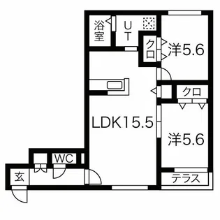 RIVIER発寒【1階】の間取り