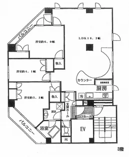 サンエフビル【3階】の間取り