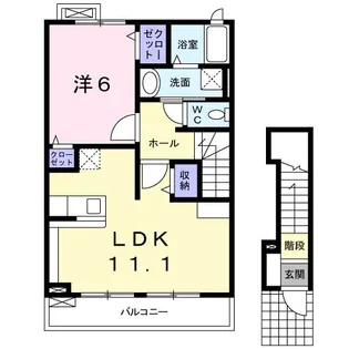 Y・Y Lily A棟【2階】の間取り