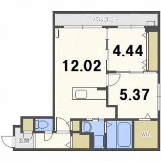 シャトーライフ新札幌1【3階】の間取り