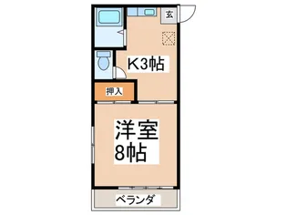 コ-ポかおるB棟の間取り