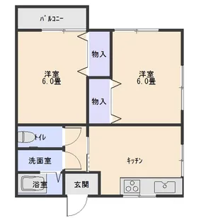 ミクハウスI【1階】の間取り
