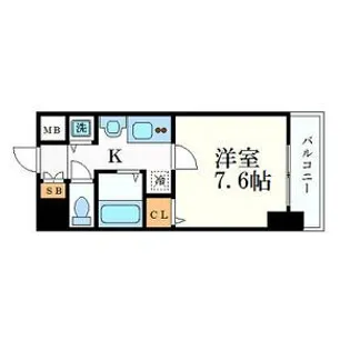 1Kの間取り画像