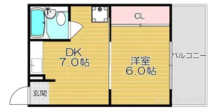 大阪府大阪市天王寺区堂ケ芝1【マンション】の間取り