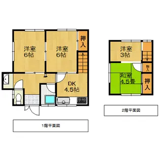 島根県江津市嘉久志町【一戸建】の間取り