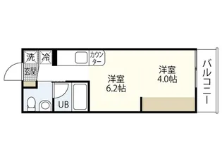 リヴィエール戸坂II【3階】の間取り