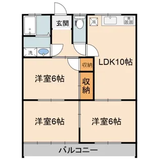 日新ハイツ【2階】の間取り