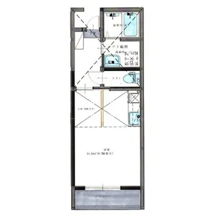 フローエスAUN 1号棟【2階】の間取り