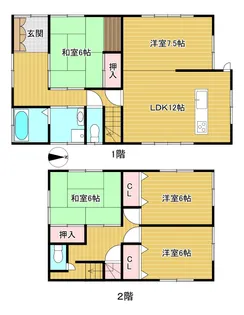 長崎県長崎市本原町【一戸建】の間取り