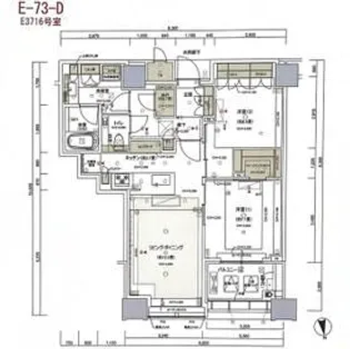 白金ザ・スカイ【37階】の間取り