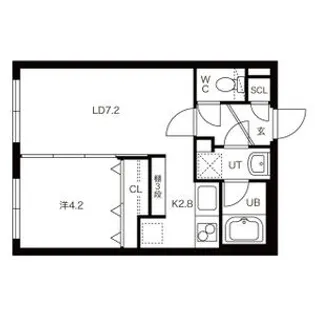 Arzu Teine(アルズテイネ)【3階】の間取り