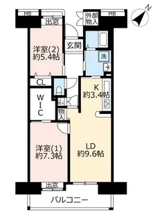URビーコンヒル能見台サウスヒル【6階】の間取り