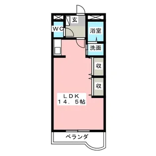 タウンロイヤル【3階】の間取り
