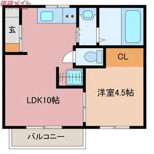 Sun Siesta KOMONOI【2階】の間取り