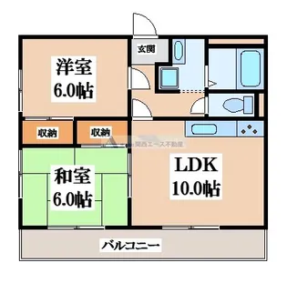 シンフォニーレジデンス石切【3階】の間取り