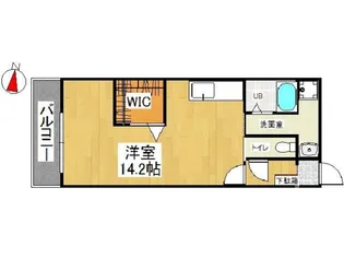 ウィングス片野I【10階】の間取り