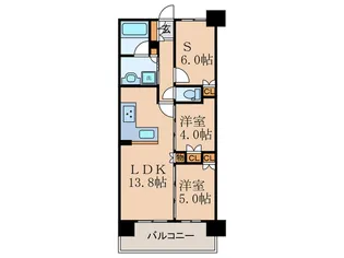 ウィルローズ京都御陵【5階】の間取り