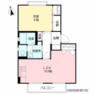 メゾン豊岡【1階】の間取り