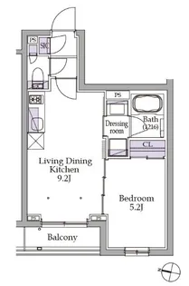 イプセ初台【2階】の間取り