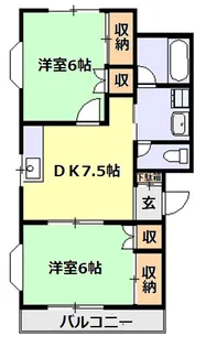 ハイツ山栄【3階】の間取り