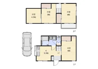 埼玉県志木市上宗岡5【一戸建】の間取り