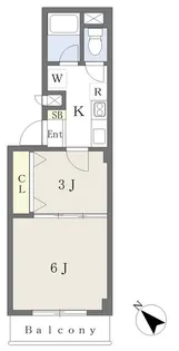 チェリーロード【3階】の間取り