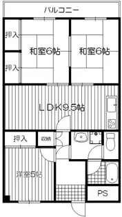 アバンティH・F【4階】の間取り