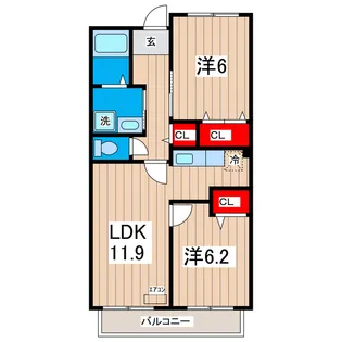 ホリゾーン・アウローラ【3階】の間取り
