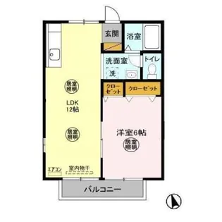 ドルチェ浜道A【1階】の間取り