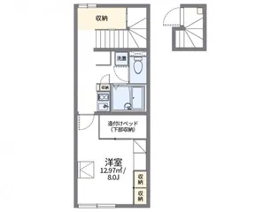 レオパレスRush【2階】の間取り