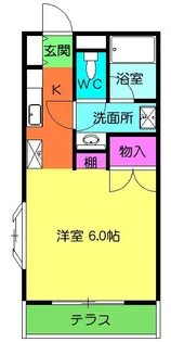 第6藤由ハイツ【1階】の間取り