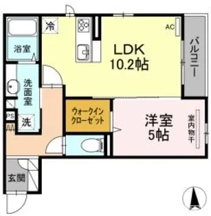 東京都練馬区南田中5【アパート】の間取り