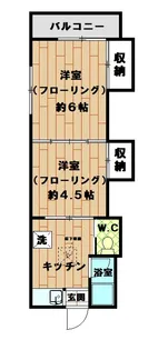 富士荘【1階】の間取り