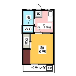 柳ハイツ【2階】の間取り