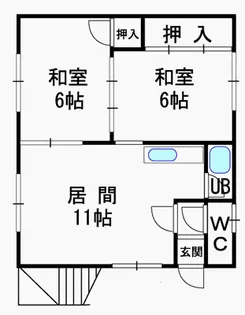 セシール神楽【1階】の間取り