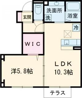 パシフィーク武雄 A棟【1階】の間取り