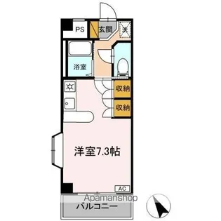 1Rの間取り画像