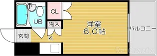 大阪府大阪市天王寺区東高津町【マンション】の間取り