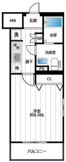 AZEST調布【4階】の間取り