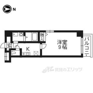 ビレイユ眞英烏丸五条【4階】の間取り