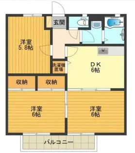 サンガーデン中山B【2階】の間取り