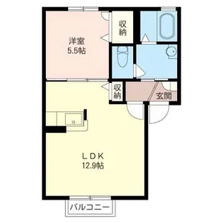 エメロードB【2階】の間取り