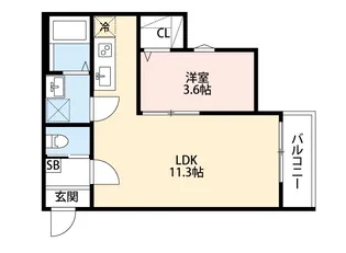 CRASTINE五香西(ゴコウニシ)【2階】の間取り
