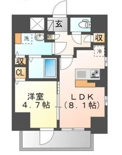 Eternal Path 清澄白河 エターナルパス清澄白河【5階】の間取り