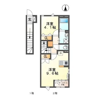 Charlotte H【2階】の間取り