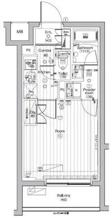 東京都大田区北千束2【マンション】の間取り