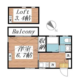 アクア・フォレスト【1階】の間取り