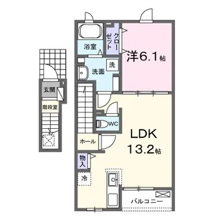 ニューライズ セキネ II【2階】の間取り